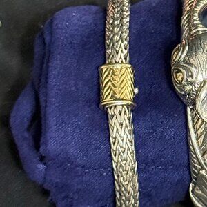 John Hardy Classic Icon 18k Gold/Silver Bracelet 6mm